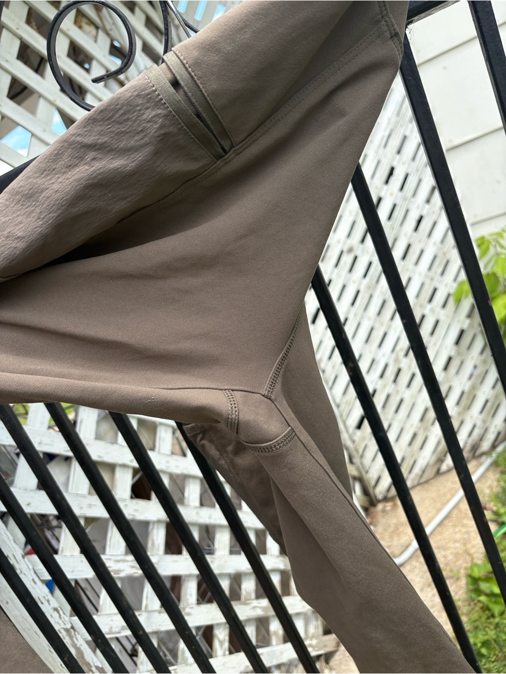 Carhartt Brownish green military color Utility Work Pants with Side Zip Pocket - Picture 5 of 13